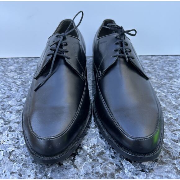 Vintage Hanover Leather Dress Shoes Black Men's Size 11 USA MADE